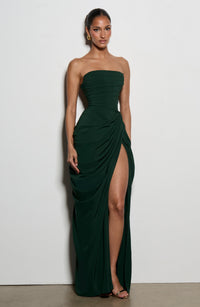Ava Maxi Dress – Emerald