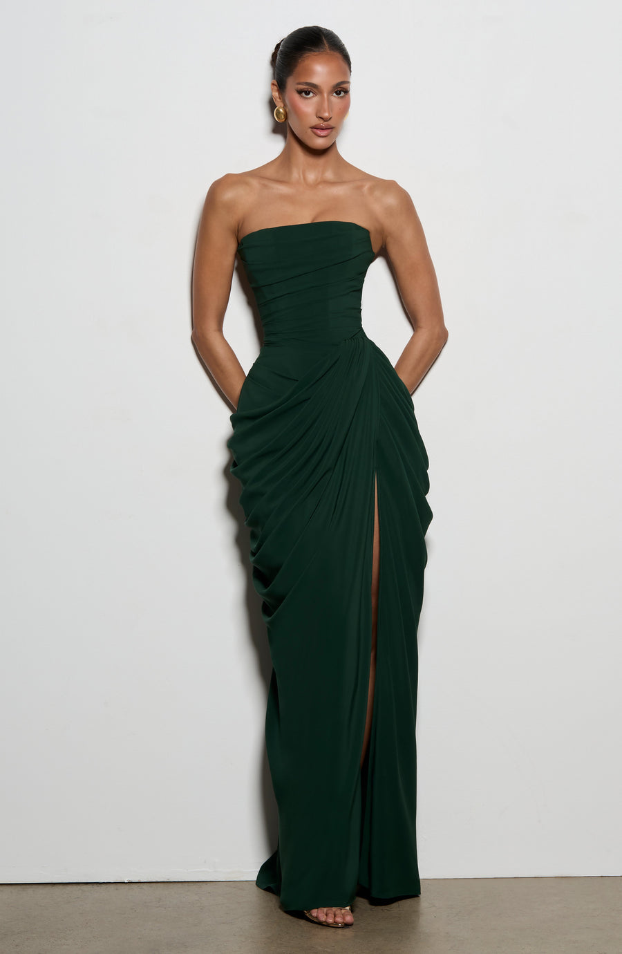 Ava Maxi Dress – Emerald