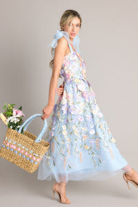 Celestine Embroidered Floral Maxi Dress