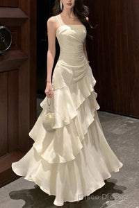 Isabelle Satin A-Line Formal Dress