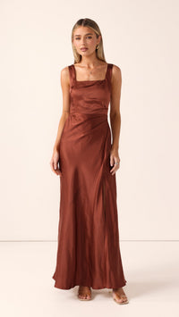 Alaria Maxi Dress - Rust