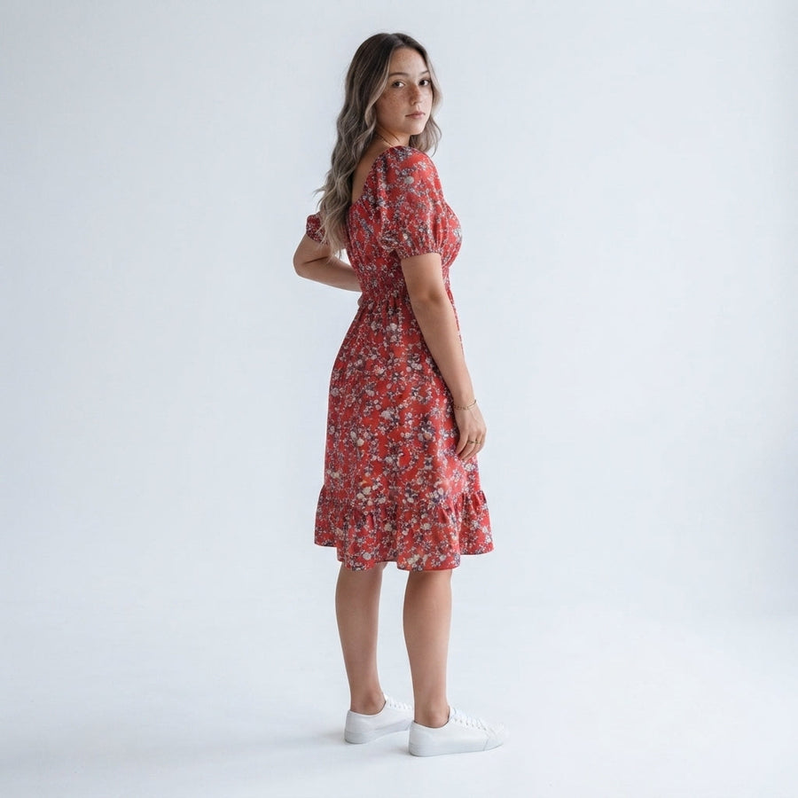 Nashville Crimson Midi Dress