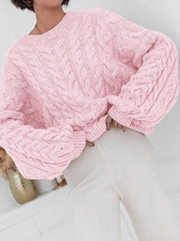 Cable Knit Long Sleeve Sweater