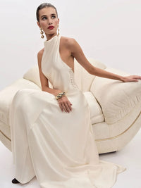 Roy Satin Bridal Wedding Dress Fior Di Latte 4