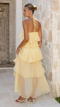 Margot Linen Maxi Dress in Sunshine
