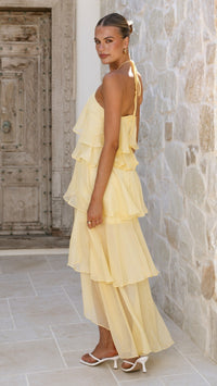 Margot Linen Maxi Dress in Sunshine