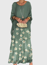 Julia | Womens Boho Layered Maxi Shorts Dress
