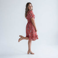 Nashville Crimson Midi Dress