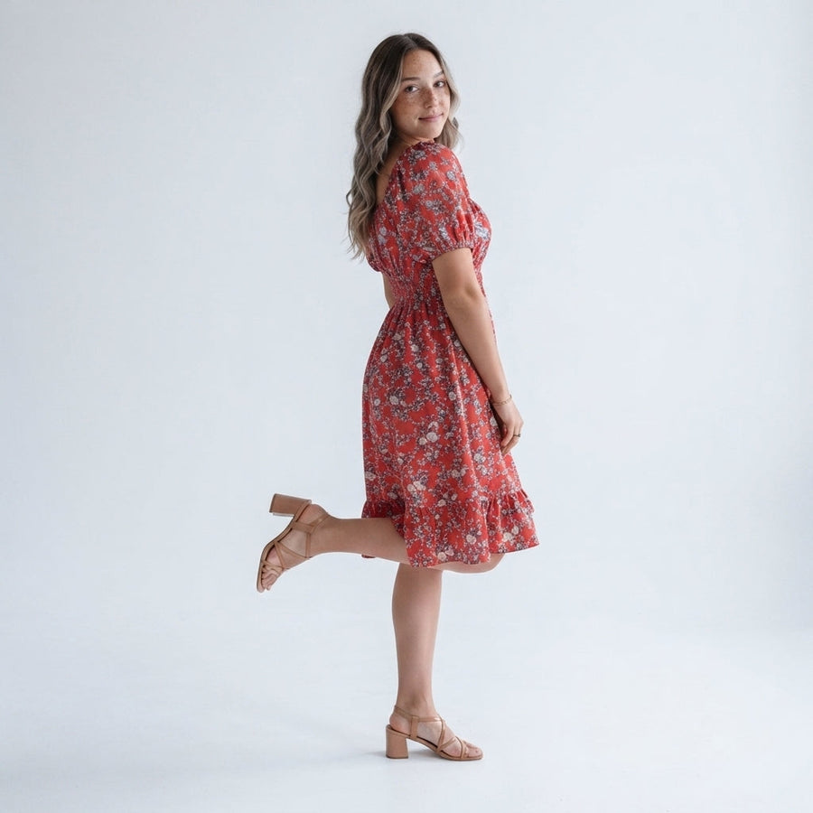 Nashville Crimson Midi Dress