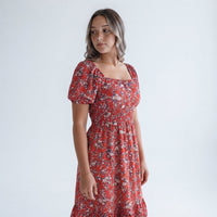 Nashville Crimson Midi Dress