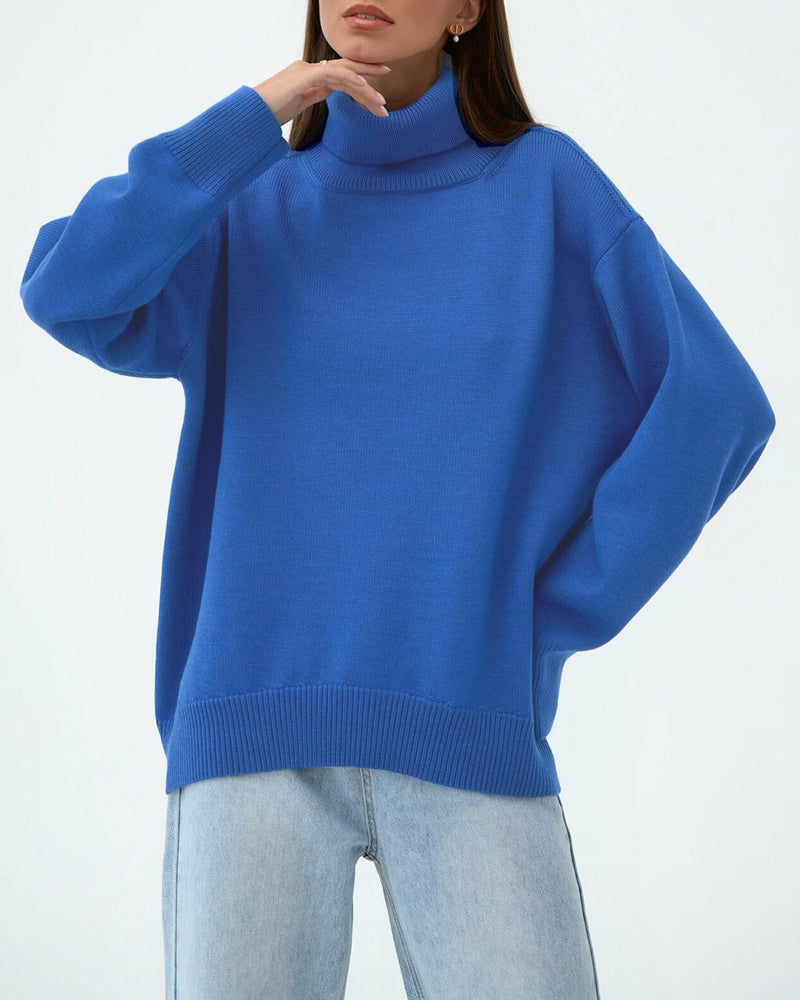 Regine | Women's Relaxed Turtleneck Knit Sweater