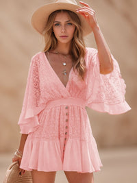 Isabelle Lace Cutout Mini Dress
