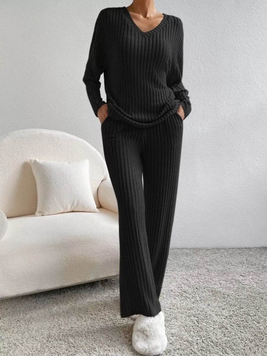 Celeste Ribbed Knit Two-Piece Set