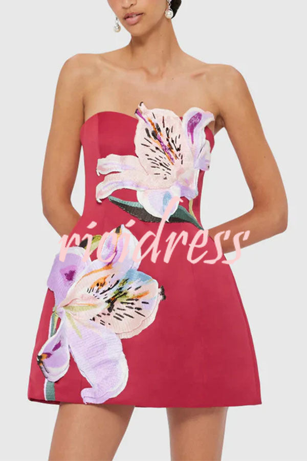 Seraphina  Lily Strapless Mini Dress