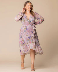 Celestine Metallic High-Low Cocktail Dress