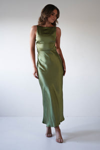 Bayleigh Satin Maxi Dress
