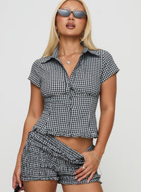 LISA GINGHAM BLOUSE