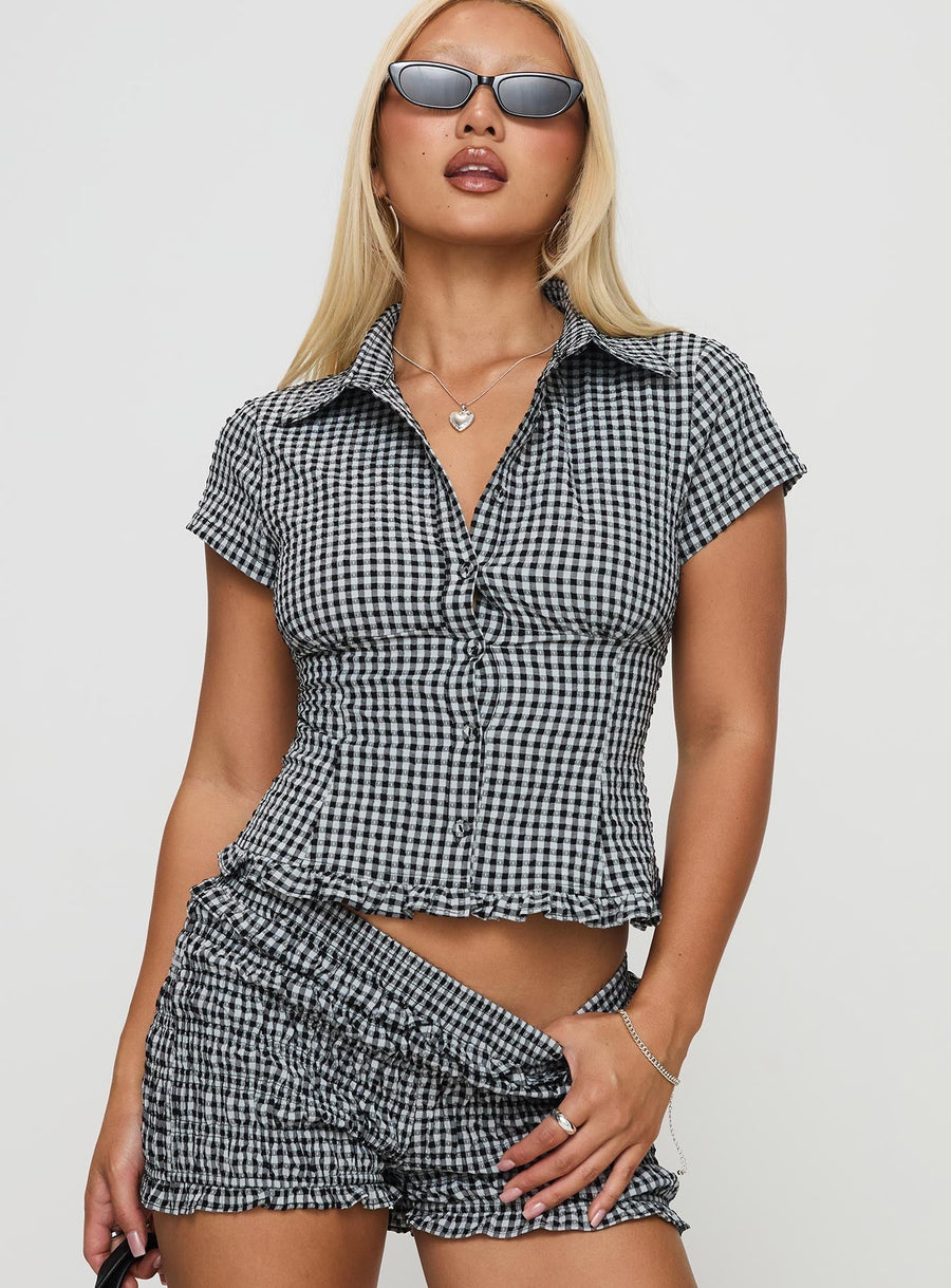 LISA GINGHAM BLOUSE