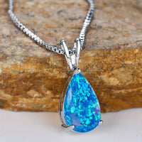 Opal Infinity Pendant Necklace