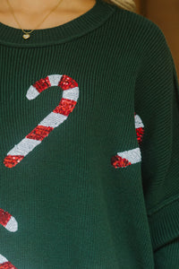 Sweet Tooth Candy Canes Sweater