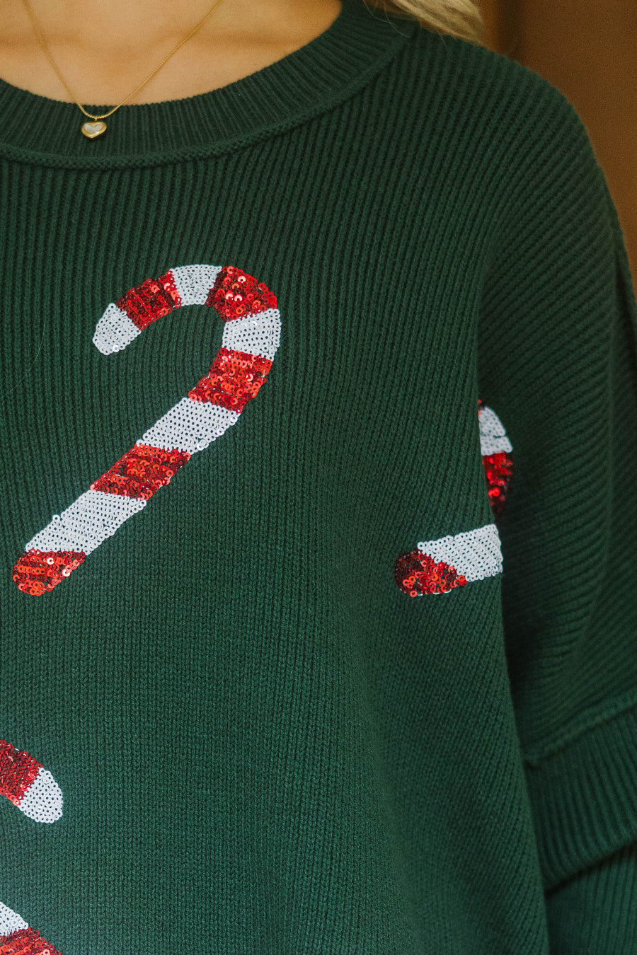 Sweet Tooth Candy Canes Sweater