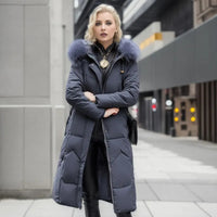 Bella | Women Winter Puffer Coat with Hood Trim