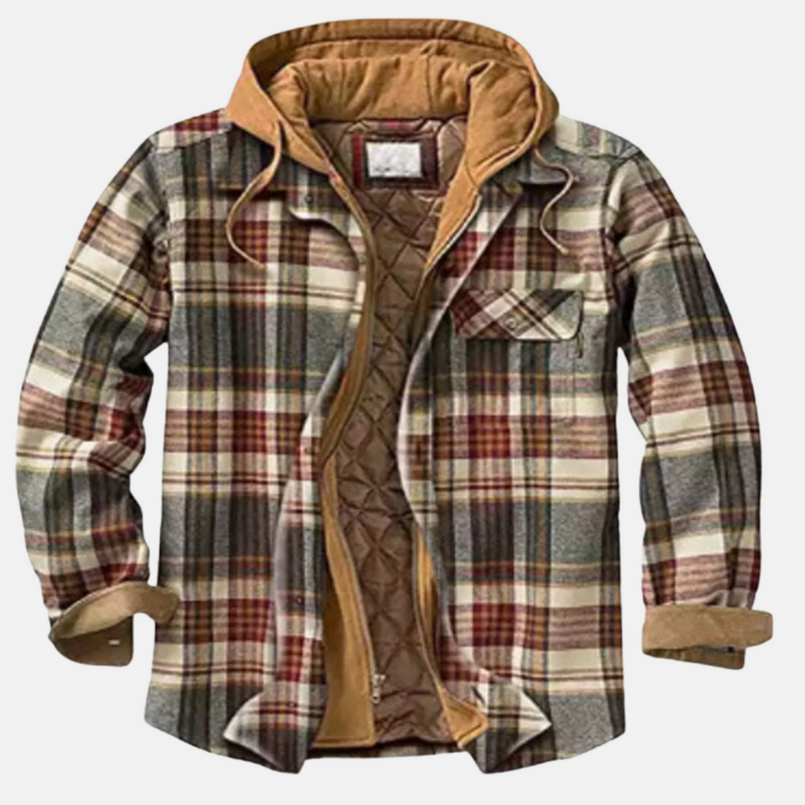 Erich | Men's Casual Warm Plaid Button Jacket