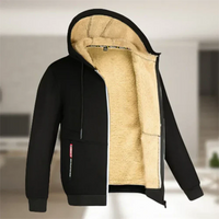 Men's Warm Hooded Zip Winter Jacket
