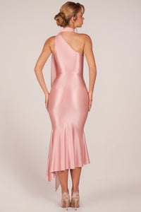 Juliana | Pleated V Midi Dress