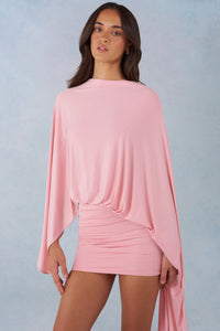 Lida Draped Cape Mini Dress