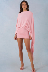 Lida Draped Cape Mini Dress