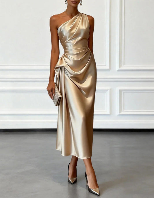 MYA | ASYMMETRICAL MIDI DRESS