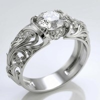 SILVER VINTAGE ELEGANCE RING