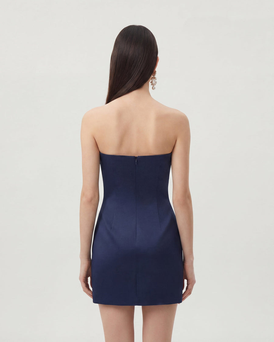 PAOLA | LEATHER MINI DRESS