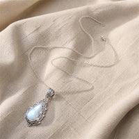 Vintage Moonstone Teardrop Pendant
