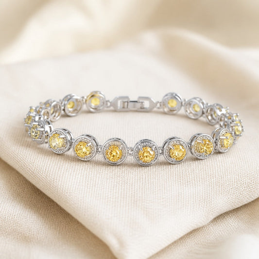 Polished Yellow Round Bracelet
