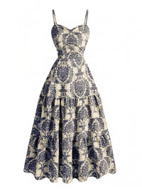Pia Damask A-Line Dress