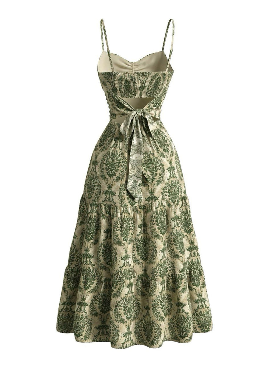 Pia Damask A-Line Dress
