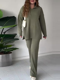 Margot Lapel Sweater Set