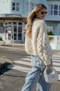 Margot Cable Knit Cardigan