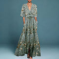 Amy | Elegant Maxi Dress with Floral Pattern