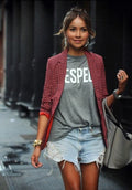 Aksinya | Women's Red Plaid Jacket