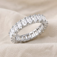Timeless Square Crystal Zirconia Ring