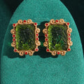 Prestigious Rectangular Pearl Charm Earrings