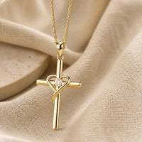 Radiant Delicate Cross Necklace