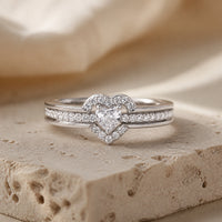 Opulent Heart Zirconia Ring