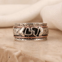 Opaline Heart Treasure Ring