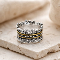 Creative Layer Floral Texture Ring