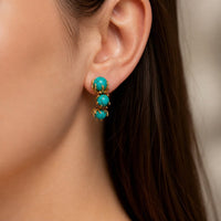 Prestigious Turquoise Bead Earrings
