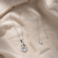 Vintage Amber Teardrop Pendant
